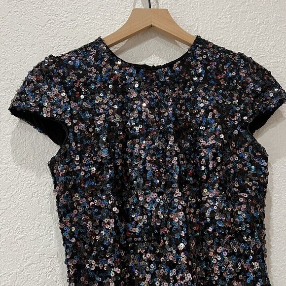 Dress the Population Sequin Mini Bodycon Dress Size Medium - Picture 2 of 7